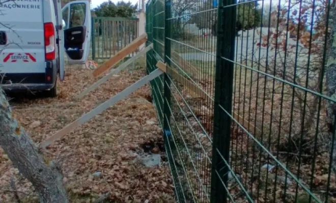 Remplacement d'un grillage , Carcès, MKLD