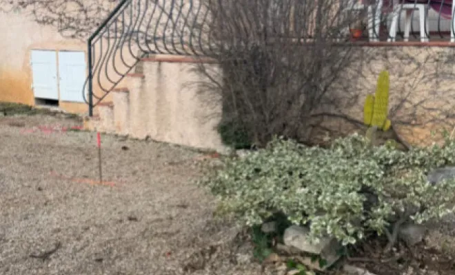 Terrassement pour la construction d'une piscine dans une maison à Draguignan, Carcès, MKLD