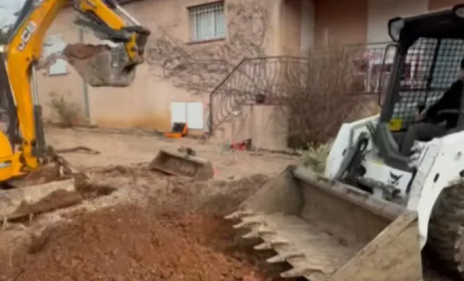 Terrassement pour la construction d'une piscine dans une maison à Draguignan, Carcès, MKLD