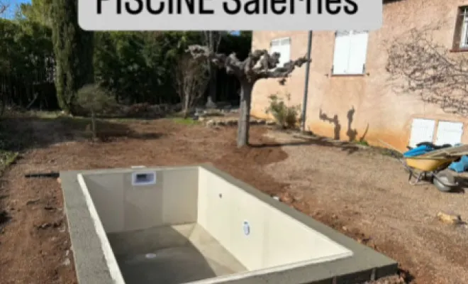 Terrassement pour la construction d'une piscine dans une maison à Draguignan, Carcès, MKLD