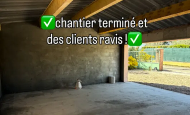 Construction d'un garage privé collé à une maison à Carcès, Carcès, MKLD